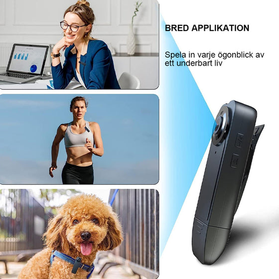 Mini kroppskamera videobandspelare
