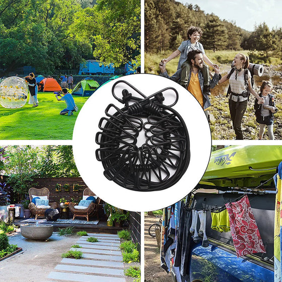 Stretch utomhus klädlina