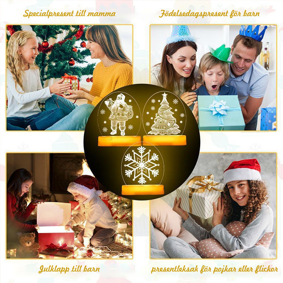 Juldekoration nattljus