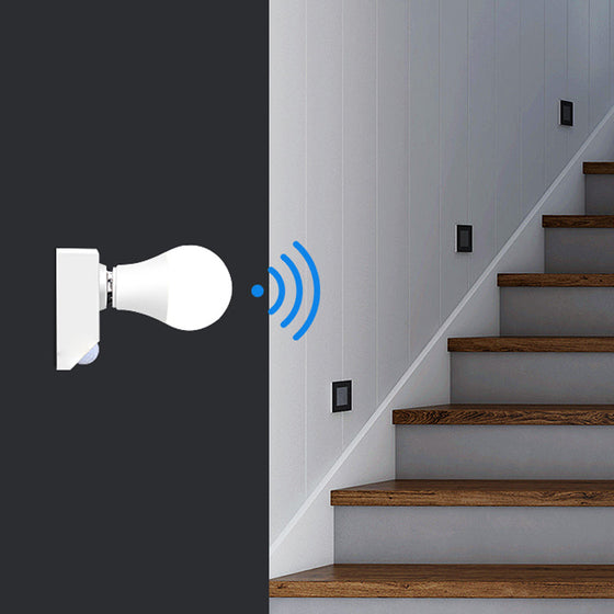 Lamphållare med rörelsesensorbrytare