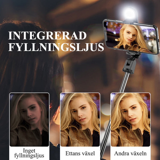 Bluetooth-fjärrkontroll Selfie Stick-stativ