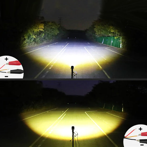 Fyrkantig dubbelfärgad bilstrålkastare