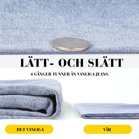 Jeans med vida ben för kvinnor