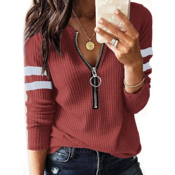 Termisk V-ringad tunika med långärmade skjortor