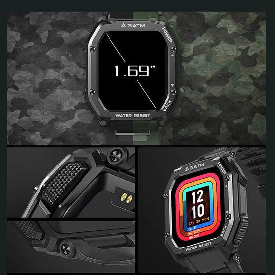 Outdoor Waterproof Anti-collision Smart Watch