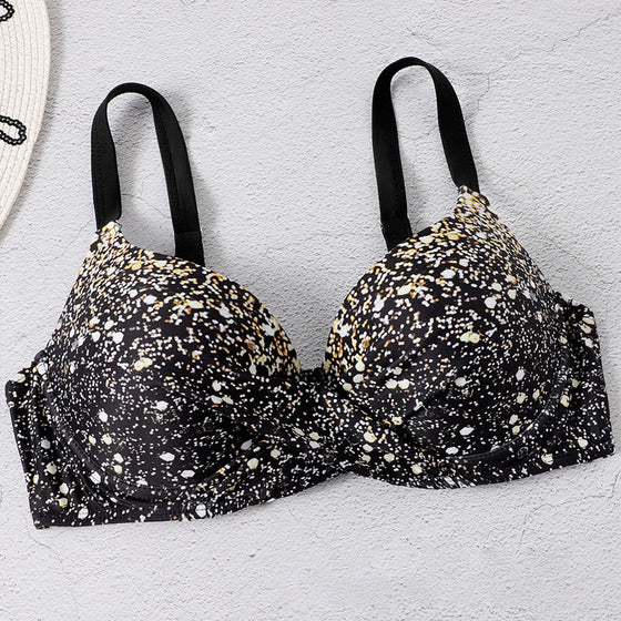 Bikini med glittrande tryck