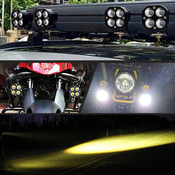 Fyrkantig dubbelfärgad bilstrålkastare