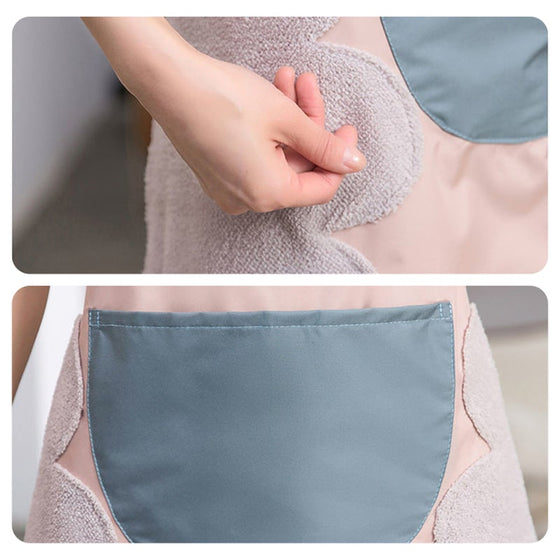 Vattentätt förkläde med handtorkande handduk