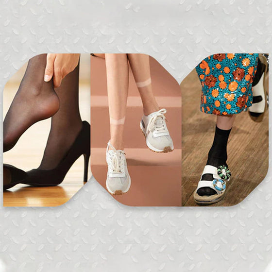 Ankelhöga skira strumpor för kvinnor (10 par)