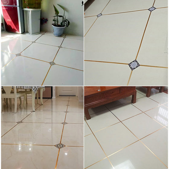 Vacker sömklistermärke för kakeltak