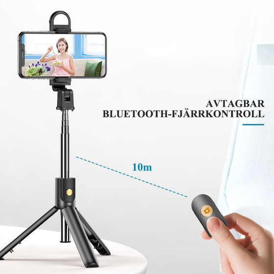 Bluetooth-fjärrkontroll Selfie Stick-stativ