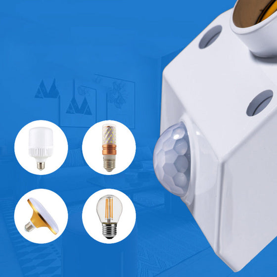 Lamphållare med rörelsesensorbrytare