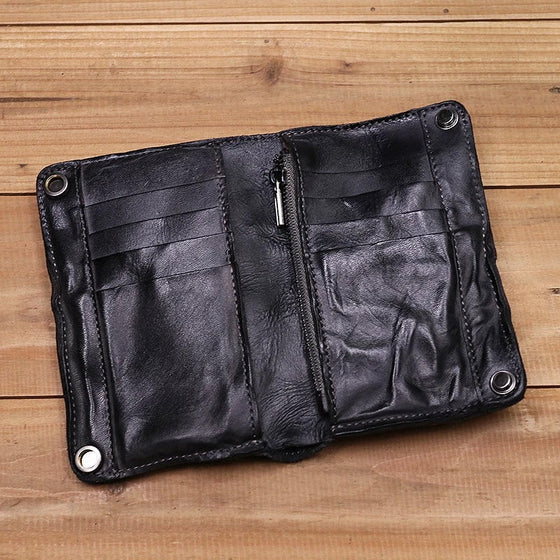 Plånbok med flera kortplatser i retrostil