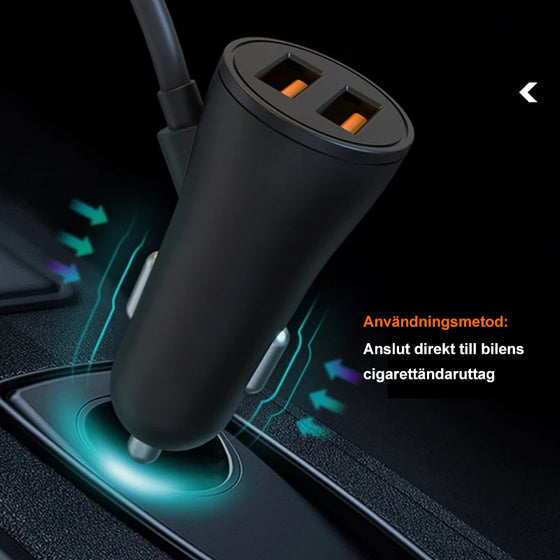 4 i 1 bilbaksätes laddare