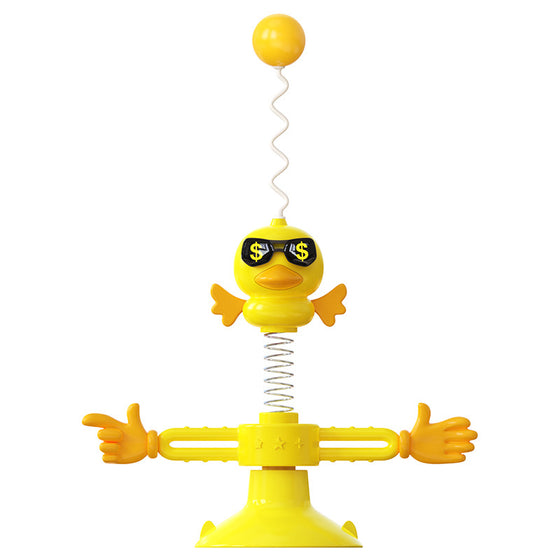 Våren väderkvarn fjäder kattleksak