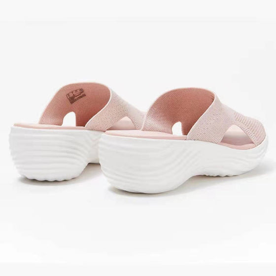 Platt botten casual beach damtofflor