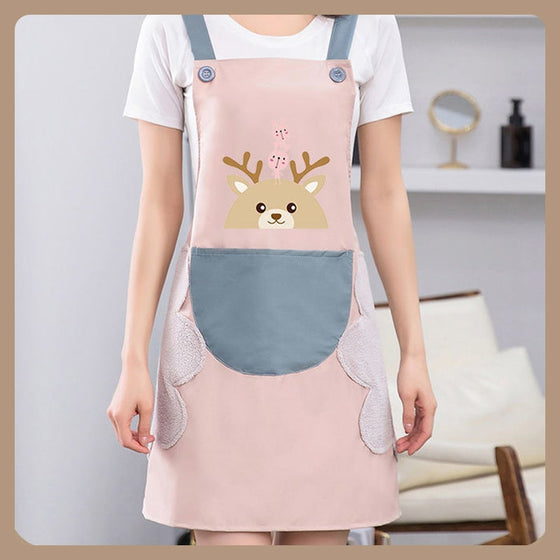 Vattentätt förkläde med handtorkande handduk