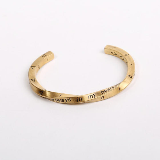 Par Stål Armband Modell i Titan