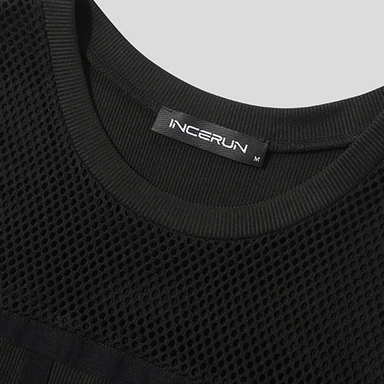 Mesh lapptäcke elastisk böjd väst