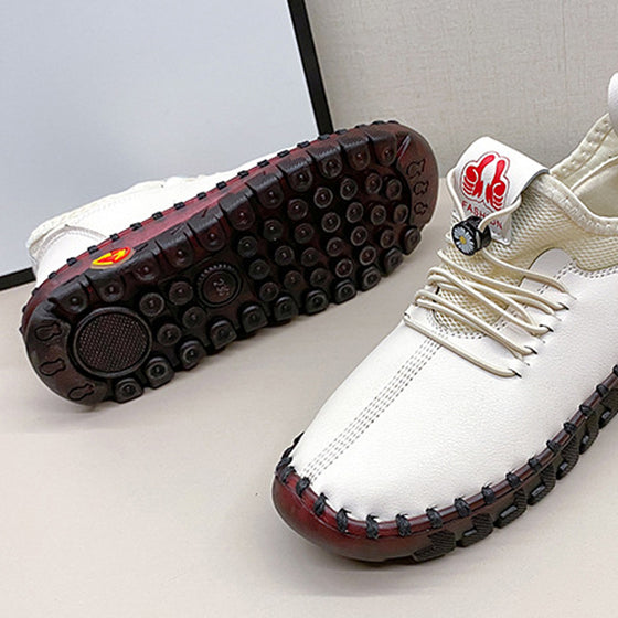 Mjuka skor med rund tå