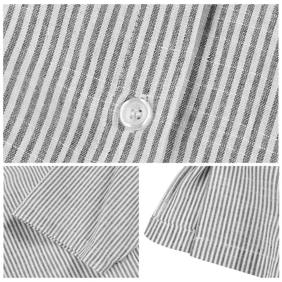 Maxiklänning med tryck på puffärmar