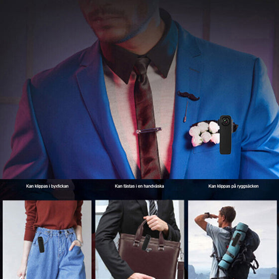 Mini kroppskamera videobandspelare