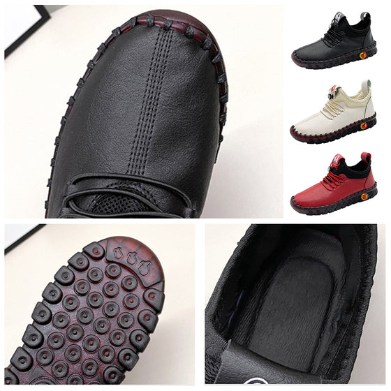 Mjuka skor med rund tå