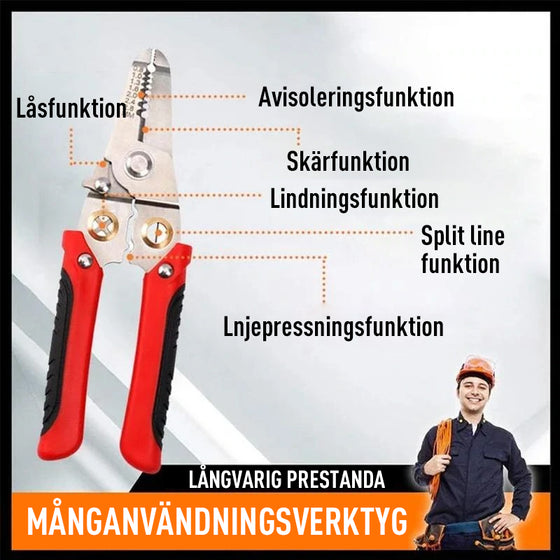 Multifunktionell trådklyvtång