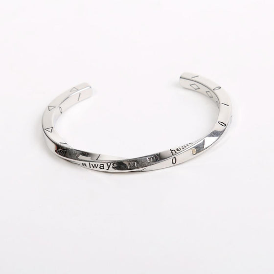 Par Stål Armband Modell i Titan