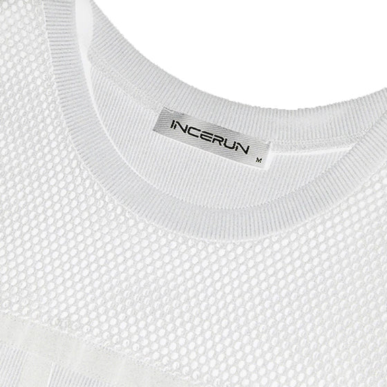 Mesh lapptäcke elastisk böjd väst