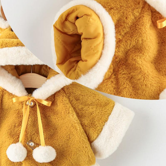 Varm vinterkappa för Flickor