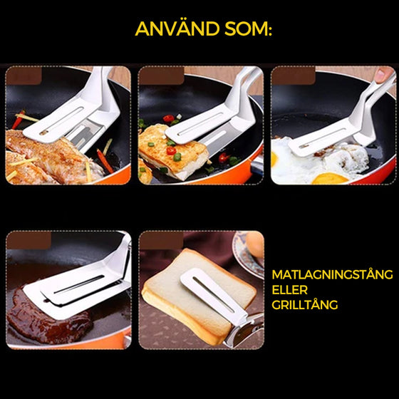 Dubbelsidig spadeklämma i rostfritt stål