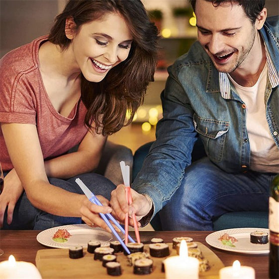 LED självlysande ätpinnar