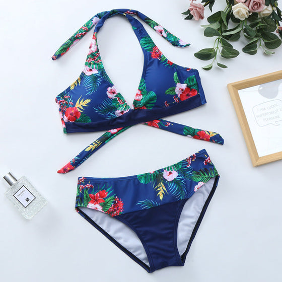 Bikiniset med blommönster