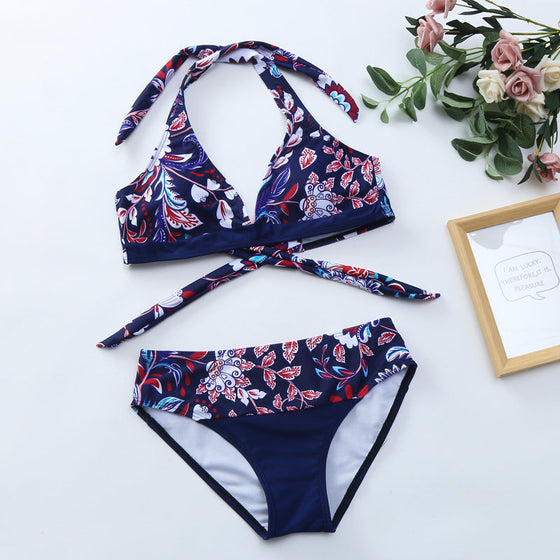 Bikiniset med blommönster