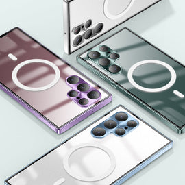 Magnetisk Magsafe metallfodral för Samsung