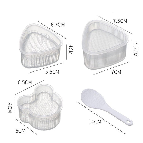 Kreativa sushi-risbollsformar