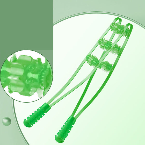 Bärbar handgjord rullrep för ryggmassage