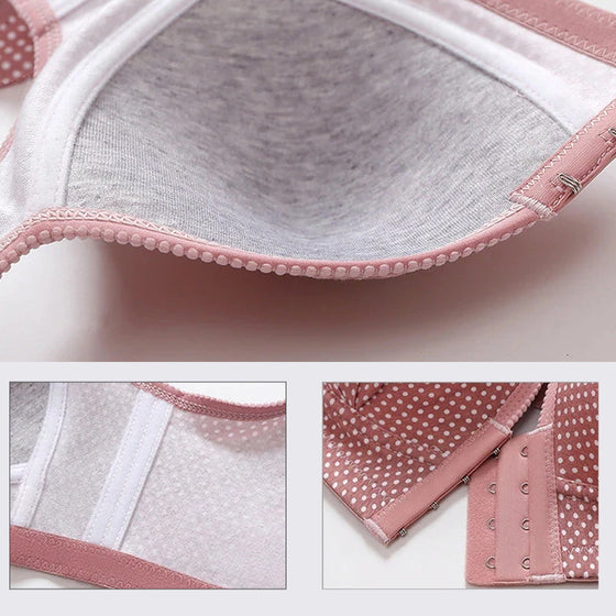 Sexiga push up-bh:ar trådfria underkläder helkupa bomull