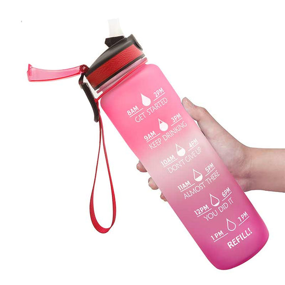 Färggradient sportflaska