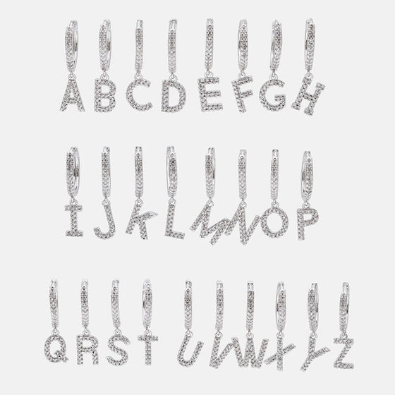 Alfabet ring örhängen