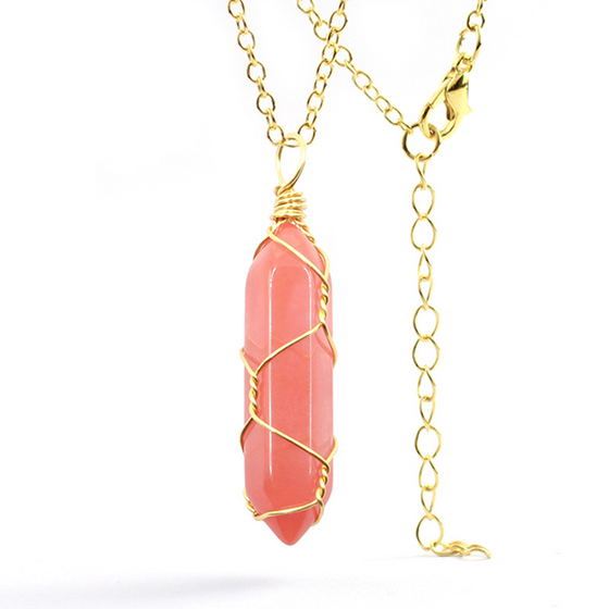 Hexagonal kristalltrådshänge