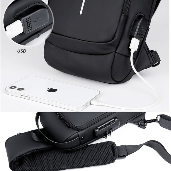 Lösenord stöldskydd bröstväska