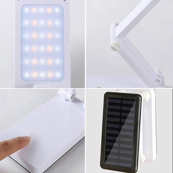 Solar USB-laddning Bordslampa med dubbla ändamål