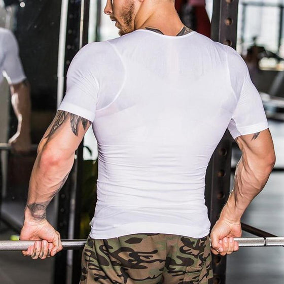 T-shirt med Kort ärm för Kroppsformning för Män