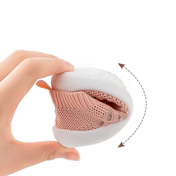 Halkfria babyskor med nätmaterial