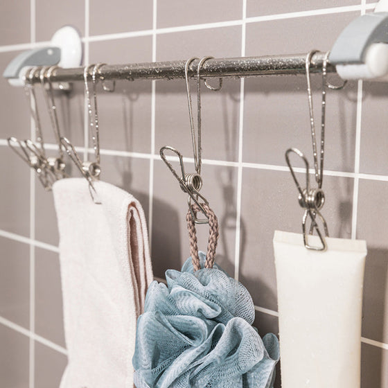 Rostfritt stål Metal Long Tail Clip (6 st/set)