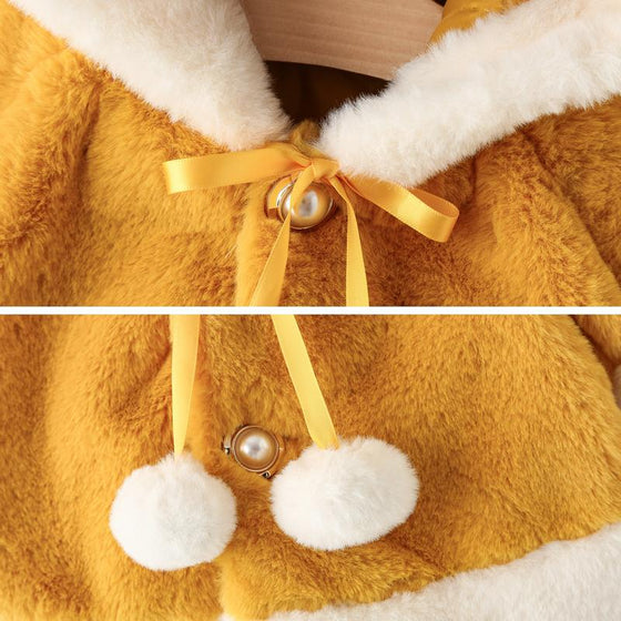 Varm vinterkappa för Flickor