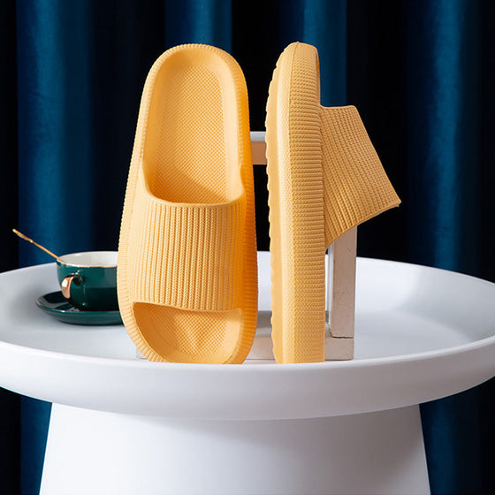 Halkfria tofflor för par med tjock botten