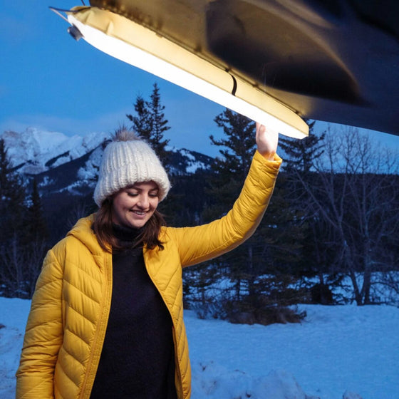 Bärbar uppblåsbar hopfällbar ponny lampa